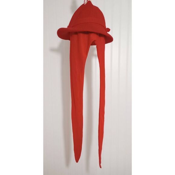 VTG  red isotoner hat, fascinator, balaclava, weather shed - Picture 3 of 8